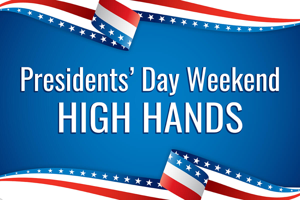 Presidents’ Day Weekend Up to 2k in HH Hourly OcalaBetS